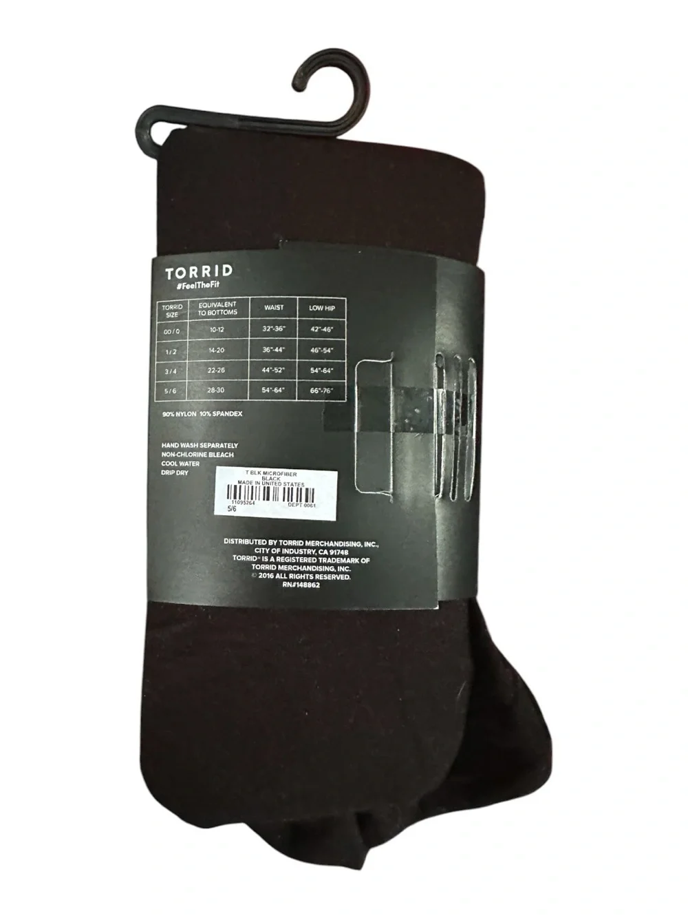 Torrid Microfiber Tights Black Size 5/6 NWT